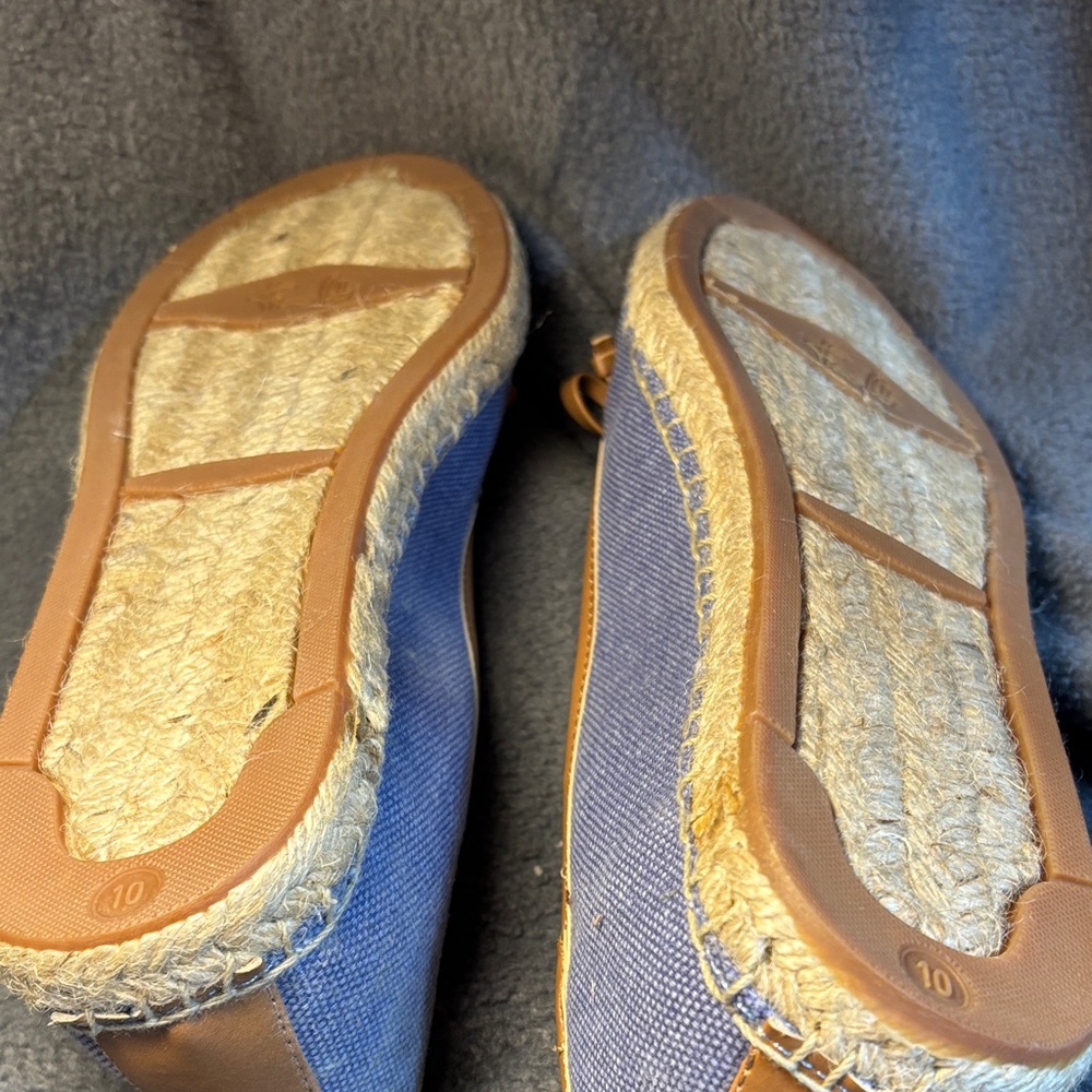 Franco Sarto Blue and Tan Espadrilles - Picture 7 of 8